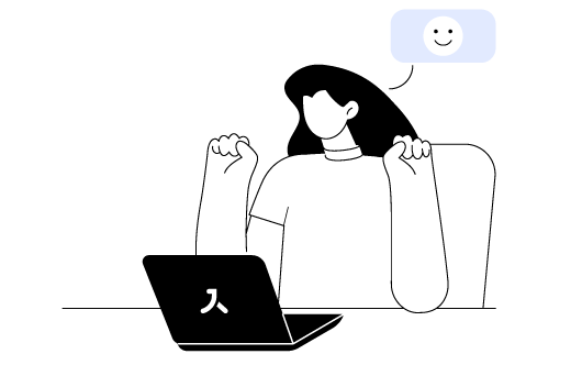 products happy illustration