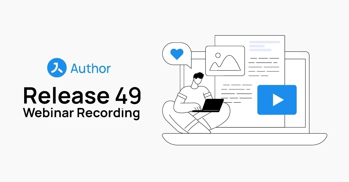 Author Release 49 Webinar Thumbnail