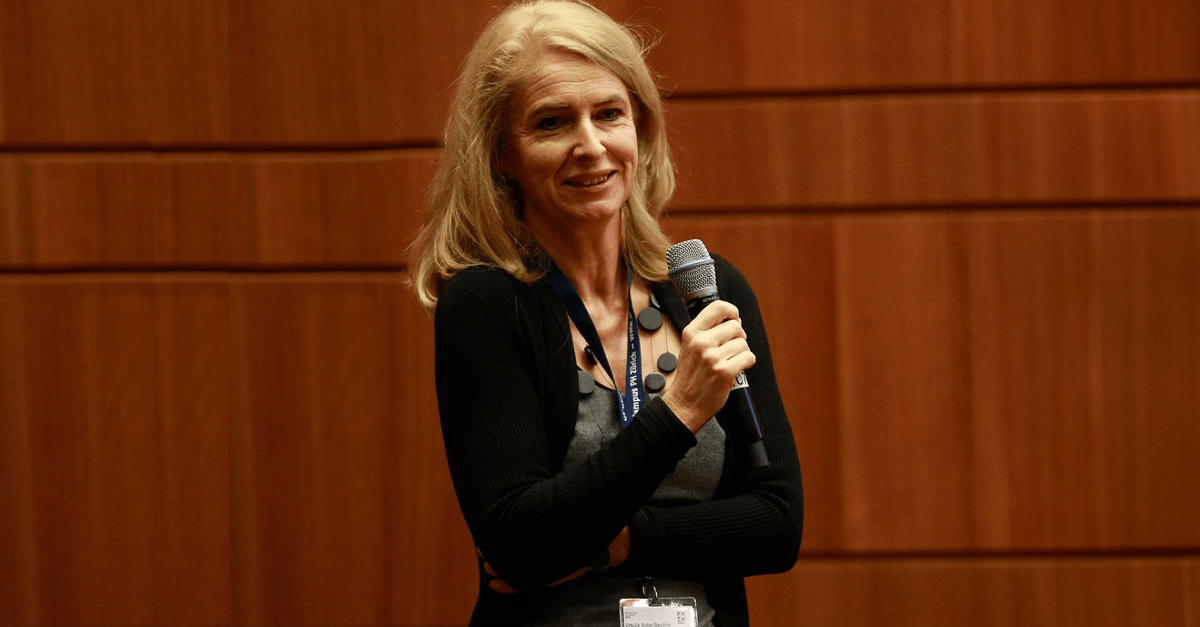Avallain co founder Ursula Suter speaks at Switzerlands biggest EdTech congress