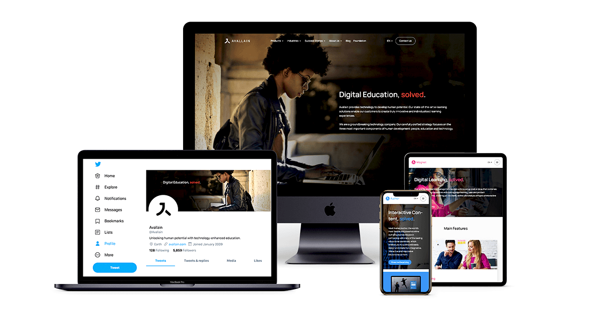 Avallain boosts its visual identity to the new age of digital education