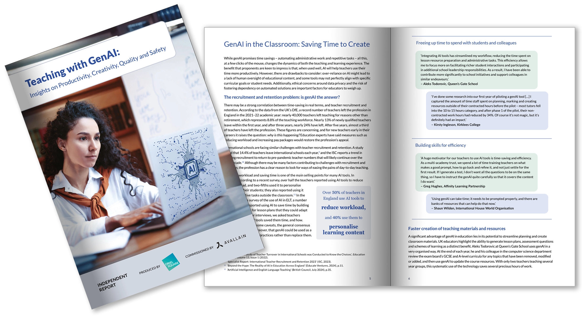 Avallain Reinforces its Commitment to Research-Driven Solutions with a Newly Commissioned GenAI Report - MOCKUP