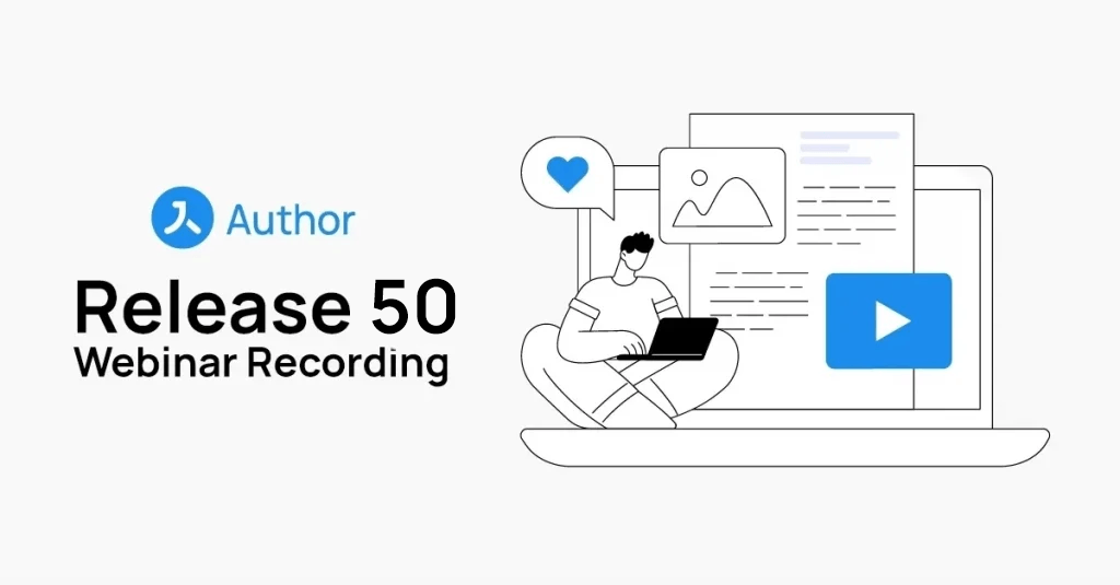 Author Release 50 Webinar Recording Cover Image