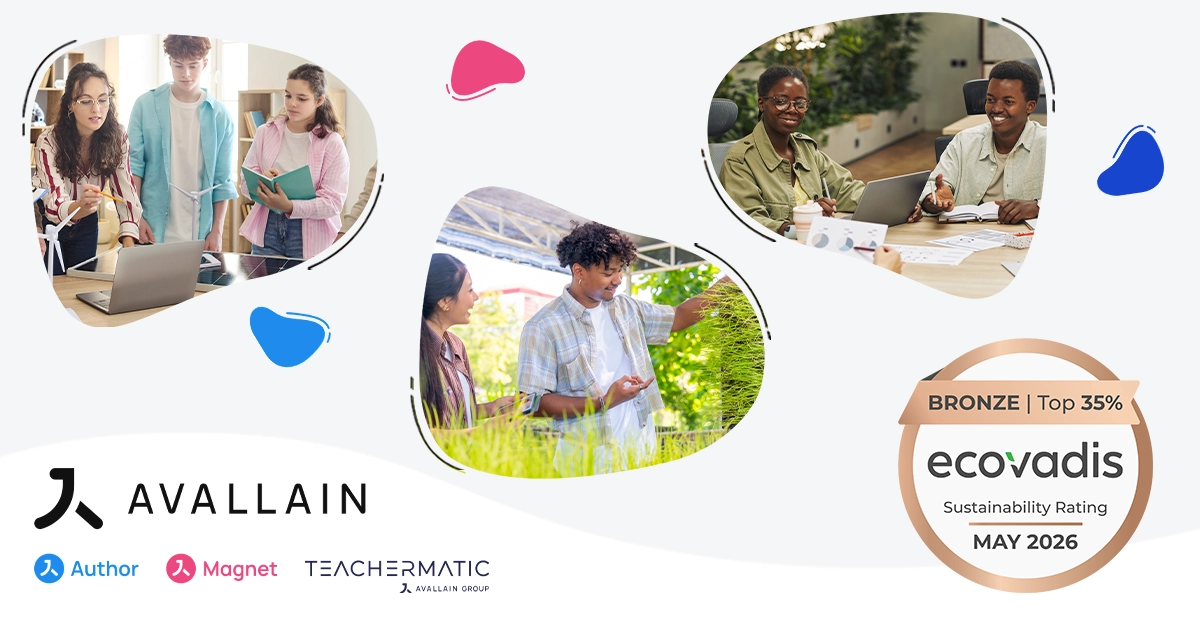 EcoVadis Bronze Rating Reinforces Avallains Commitment to Responsible Partnerships in Education Blog Cover